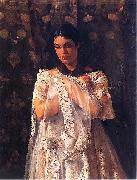 Jacek Malczewski Portrait of Helena Marcell. oil on canvas